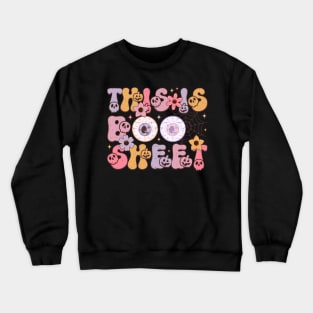 This Is Boo Sheet Ghost Retro Halloween Costume Men Women Crewneck Sweatshirt